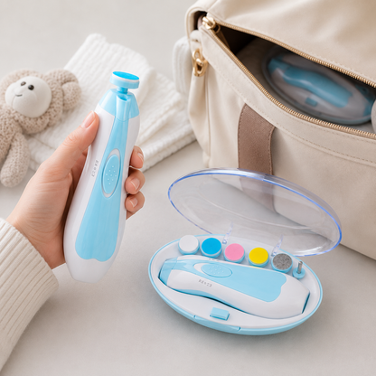 6-in-1 Baby Electric Nail Trimmer Kit with LED Light