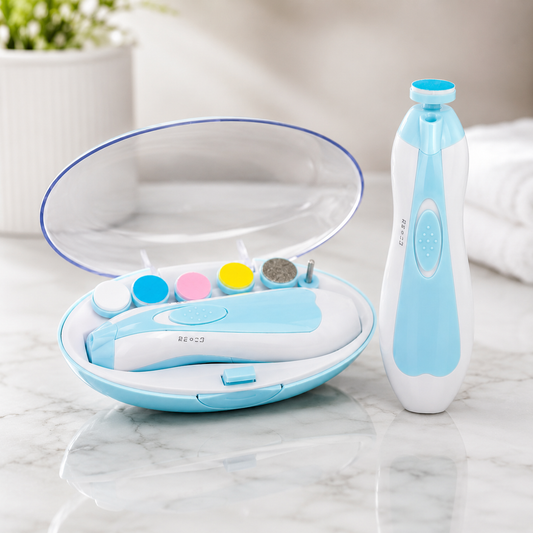 6-in-1 Baby Electric Nail Trimmer Kit with LED Light