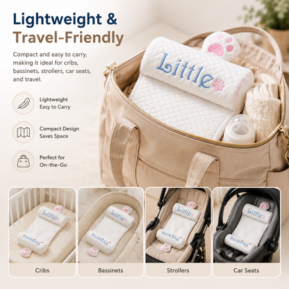 Premium Baby Head Shaping Pillow | Anti-Flat Head Support Cushion for Newborns