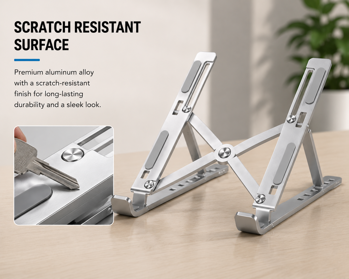 Premium Foldable Adjustable Aluminum Laptop Stand